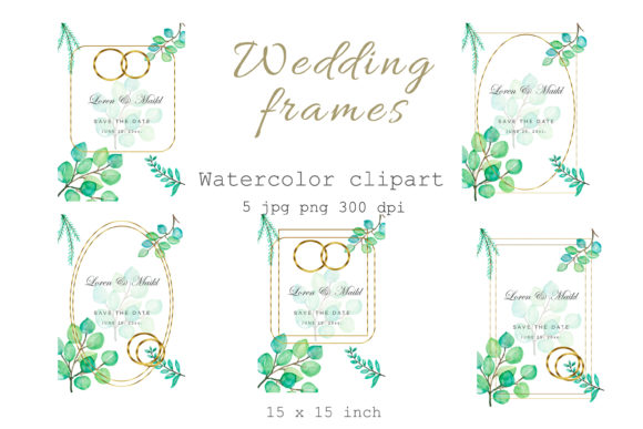 A Guide to Elegant Design: The Gold Geometric Frames, Floral Greeting Collection