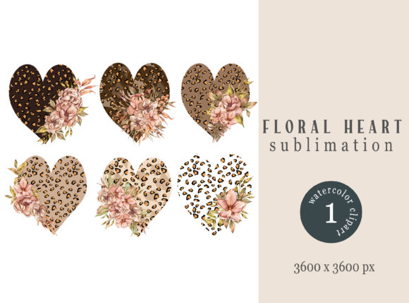 Creative Applications of the Leopard Floral Hearts Sublimation File