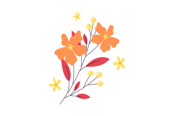 Floral Orange Flower Design Art: A Resource for Modern Creatives