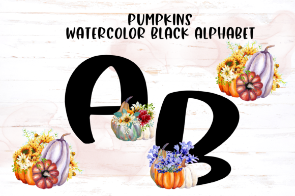 Floral Pumpkin-Black Alphabet: A Toolkit for Modern Creators