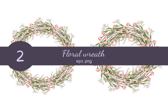 Floral Wreath Art: Ready for Your Creative Projects