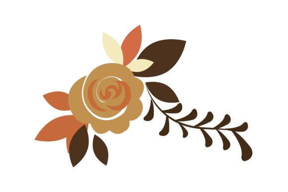 Orange Floral Flower Illustration Vector: A Versatile Design Solution