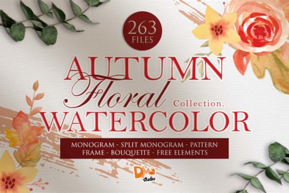 The Artistic and Practical Scope of the Autumn Floral Watercolor Mini Bundle