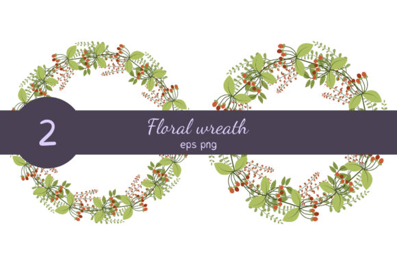 The Artistic Versatility of Floral Wreaths with Foliage and Red Berry