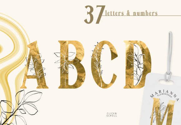 The Beauty of Gold Foil Alphabet Clipart: A Guide to Digital Design Elegance
