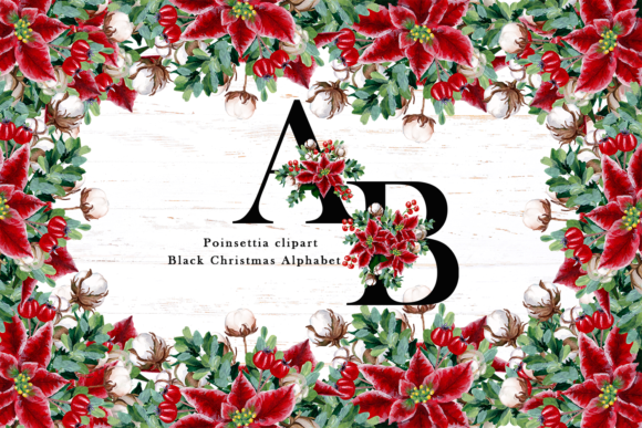 The Floral Poinsettia-Black Alphabet: A Strategic Asset for Creators and Entrepreneurs