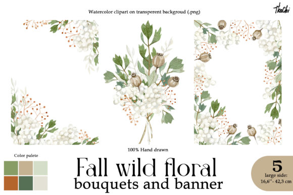 Watercolor Dried Floral Clipart for Creative Projects